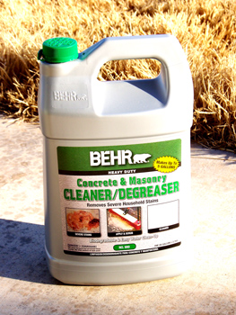 Picture of Behr Concrete Cleaner No. 990 for Peter Free review of it.